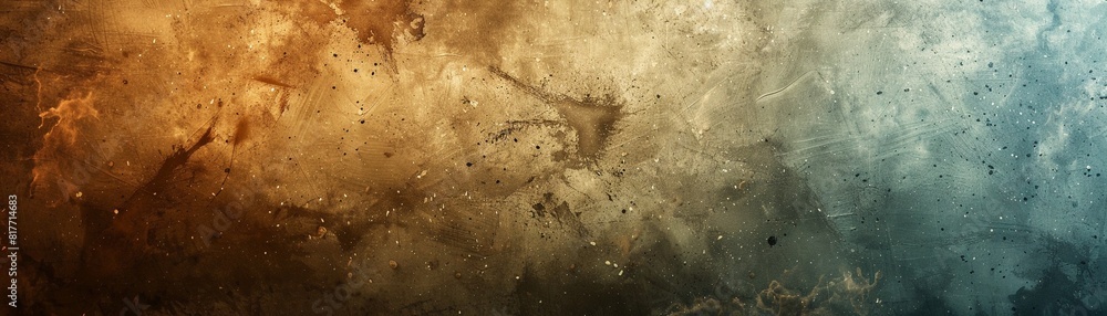 Obraz premium Header for a historical documentary featuring aged, distressed text on a faded grunge background, with a cloudy lighting effect for a somber mood 8K , high-resolution, ultra HD,up32K HD