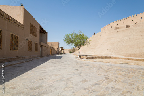 City walls of the ancient city of Khiva