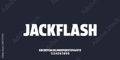 modern font, sporty and bold typography, urban style fonts for technology, digital purpose, movie logo design, vector illustration