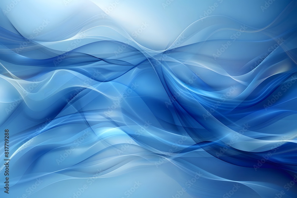 Abstract blue background with flowing lines and waves Abstract blue background with flowing lines and waves