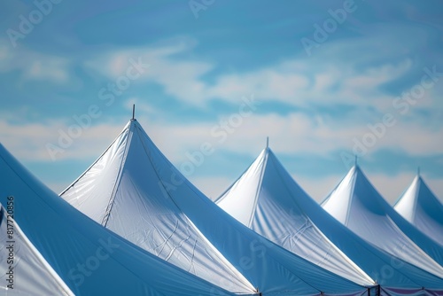 white tent row