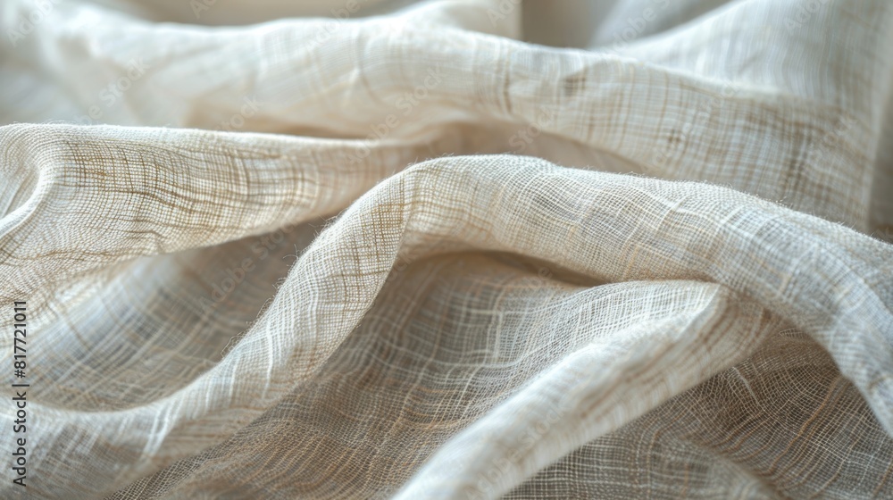 Minimalist linen texture in a soft hue