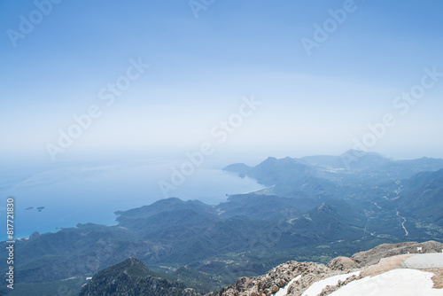 sea ​​view from the mountains