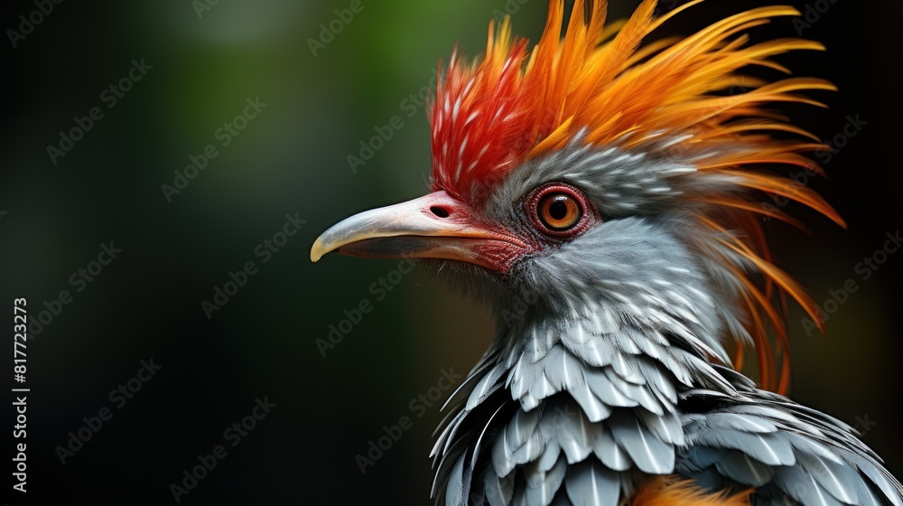 Close-Up Portrait of Exotic Goura Victoria Bird with Vibrant Crest Close-Up Portrait of Exotic Goura Victoria Bird with Vibrant Crest