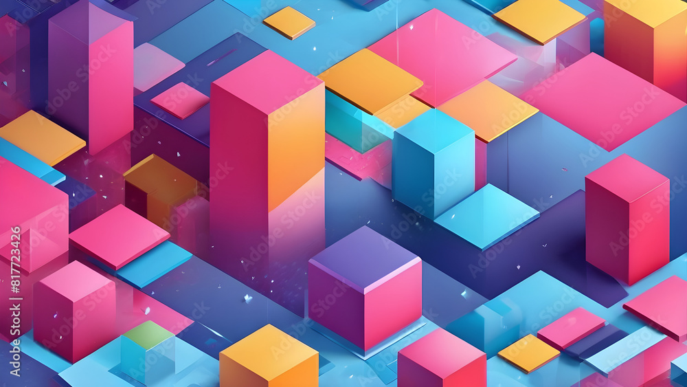 Obraz premium seamless geometric pattern background, ai generated