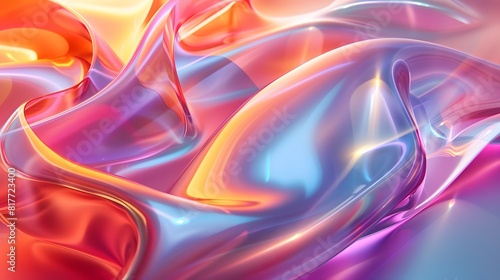 Colorful swirls of abstract liquid art