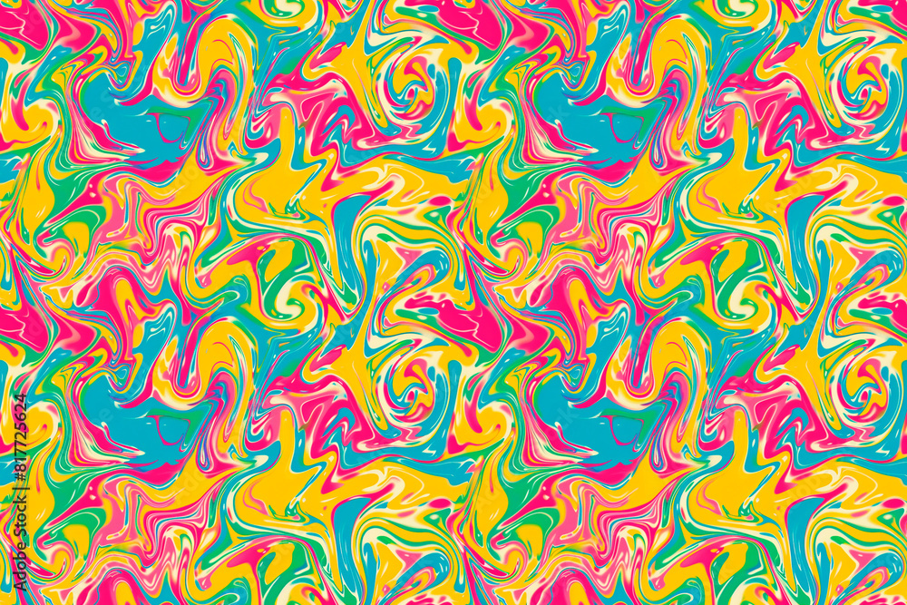 Colorful psychedelic swirl pattern Colorful psychedelic swirl pattern