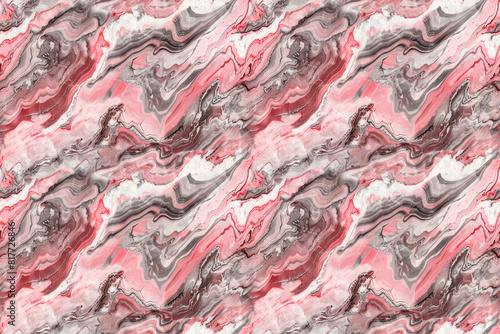A pattern of red and gray marble with a pink hue