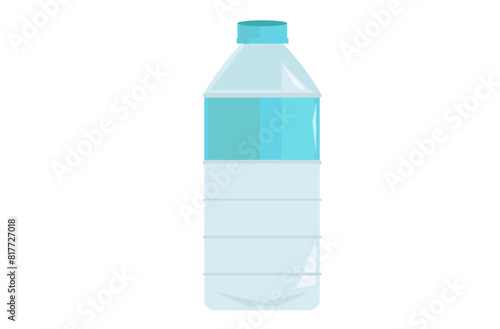 水のペットボトル。500ml 飲料水。ベクターイラスト