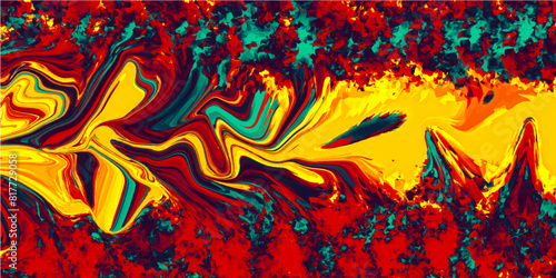 Mystical Colorful Forest River