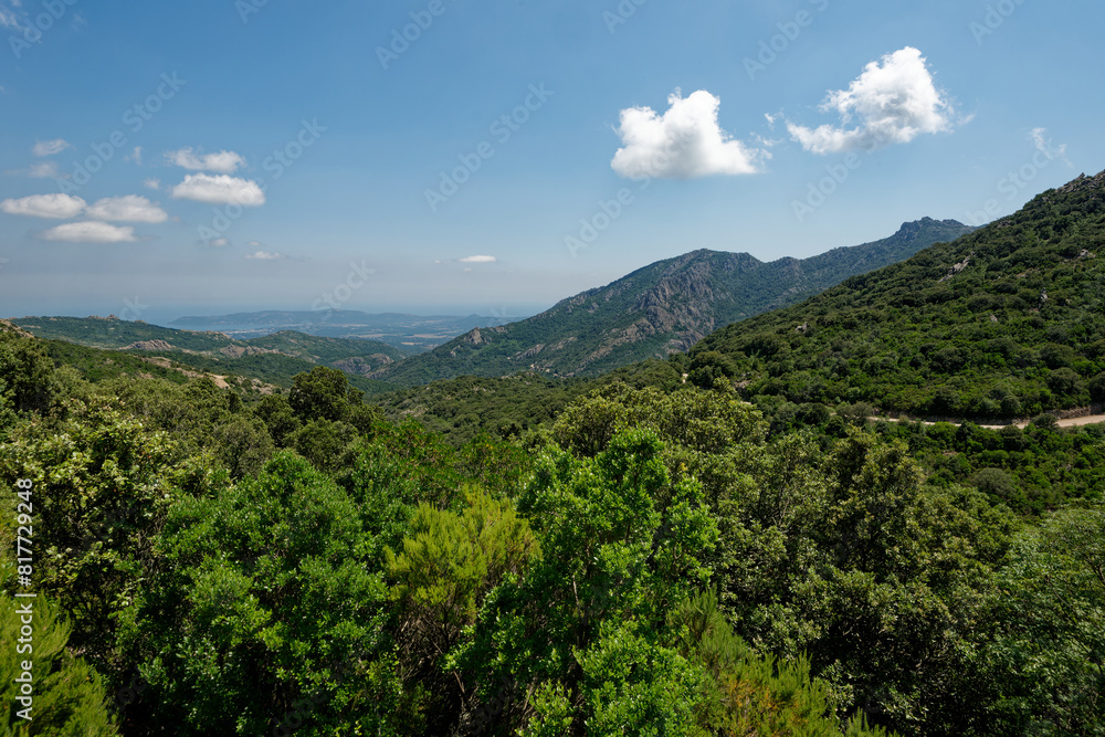 Frankreich - Korsika - Col de Bacino - Blick nach Porto Vecchio Frankreich - Korsika - Col de Bacino - Blick nach Porto Vecchio