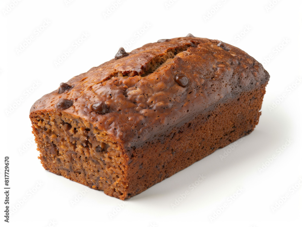 A chocolate cake with chocolate chips on top A chocolate cake with chocolate chips on top