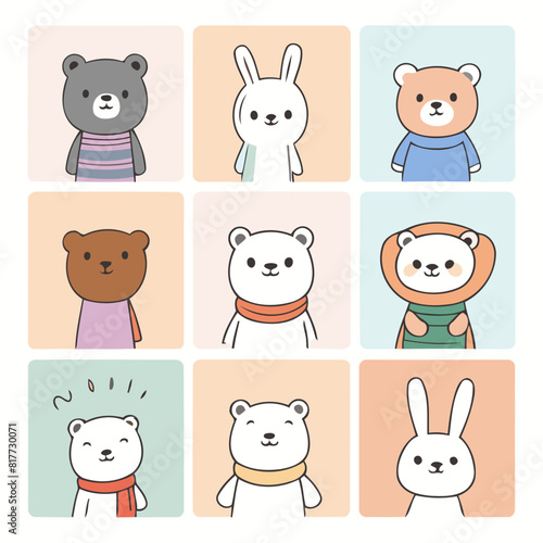 Cute vector illustration of a Bear for youngsters' picture books