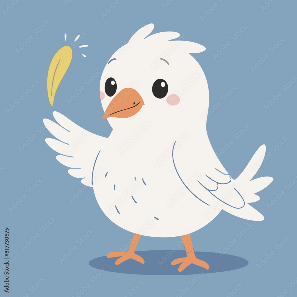 Cute Bird for kids' storytelling vector illustration Cute Bird for kids' storytelling vector illustration