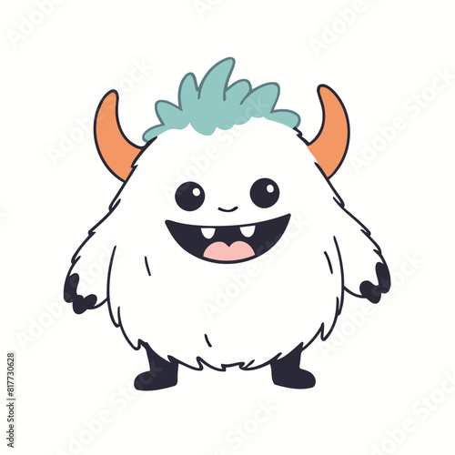 Cute vector illustration of a Monster for youngsters' picture books