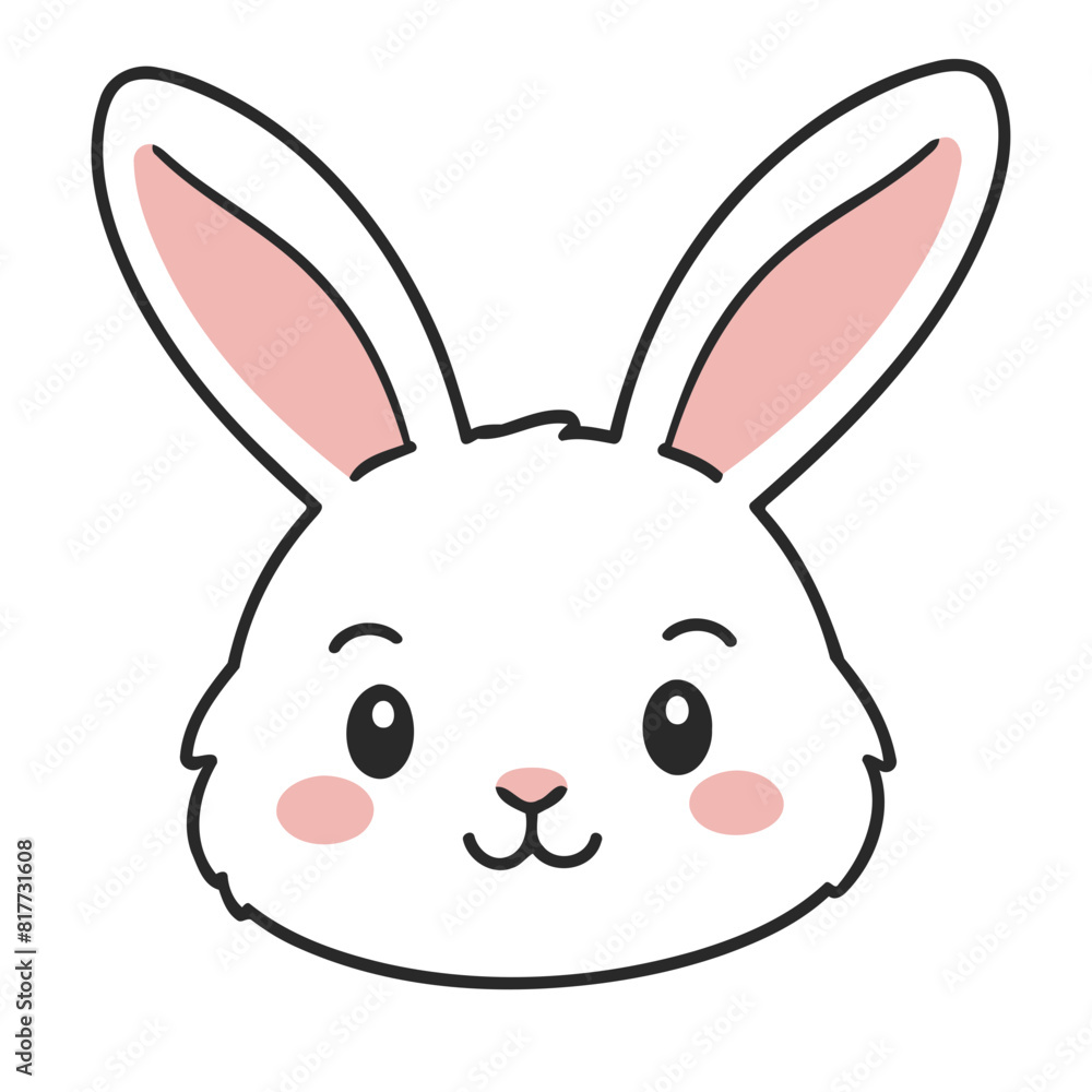 Vector illustration of a sweet Bunny for youngsters' imaginative journeys Vector illustration of a sweet Bunny for youngsters' imaginative journeys