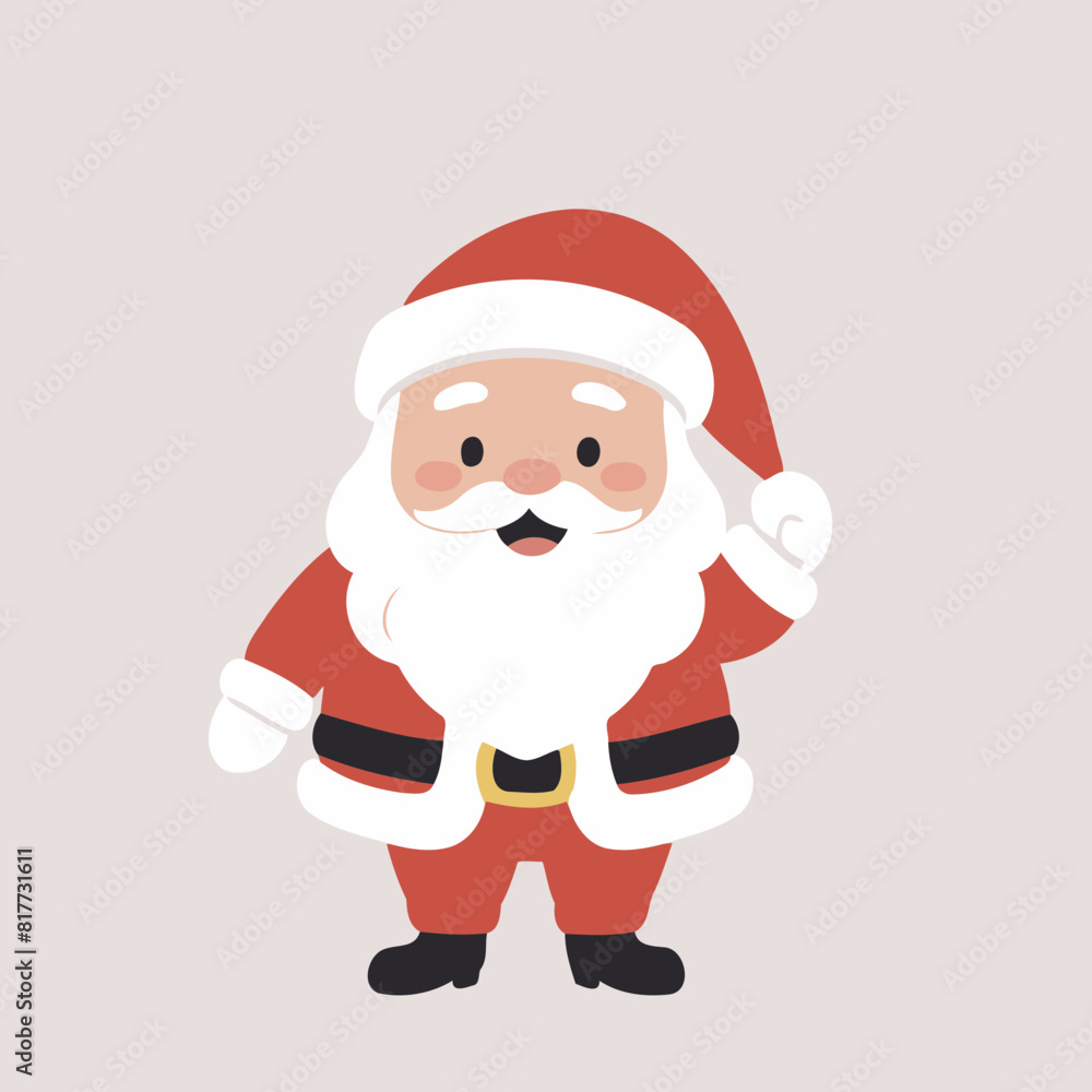 Cute Santa for toddlers' playful adventures vector illustration Cute Santa for toddlers' playful adventures vector illustration