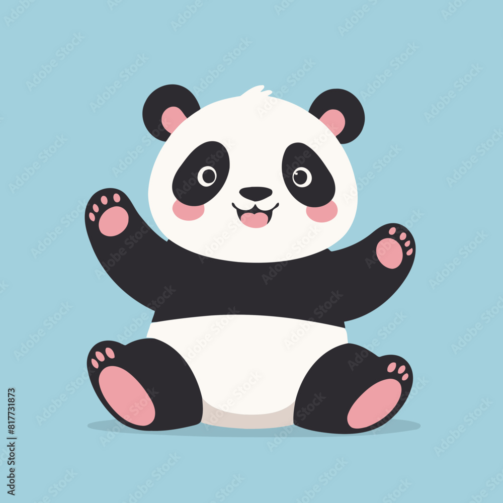 Cute Panda for toddlers vector illustration Cute Panda for toddlers vector illustration