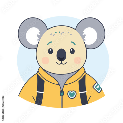 Vector illustration of a sweet Koala for youngsters' imaginative journeys