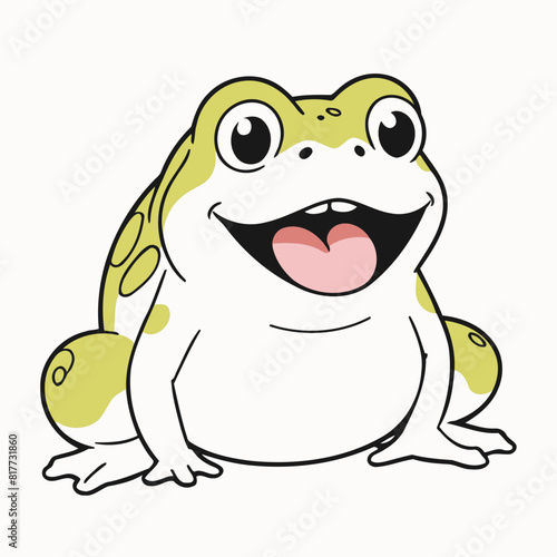 Cute vector illustration of a Toad for early readers  delight