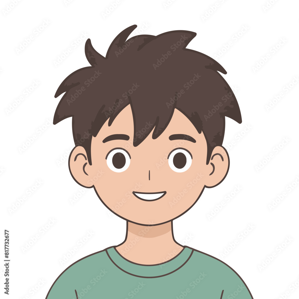 Vector illustration of a charming Boy for toddlers' learning adventures Vector illustration of a charming Boy for toddlers' learning adventures