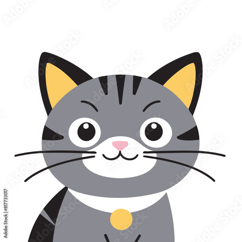 Vector illustration of a playful Cat for preschoolers' storytime