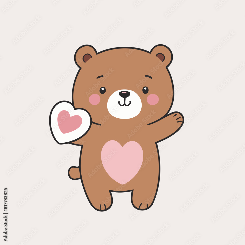 Cute Bear for children's books vector illustration Cute Bear for children's books vector illustration