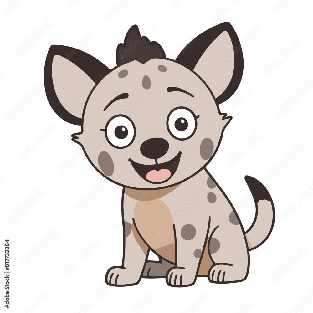 Cute Hyena for children's bedtime stories vector illustration Cute Hyena for children's bedtime stories vector illustration