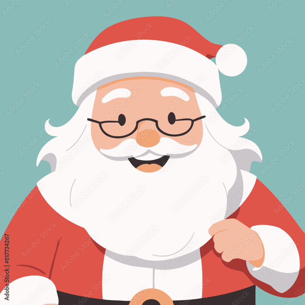 Cute vector illustration of a Santa for youngsters' picture books Cute vector illustration of a Santa for youngsters' picture books