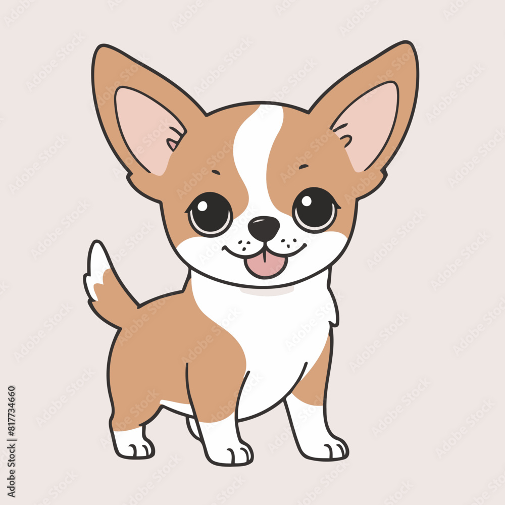 Vector illustration of a charming Dog for toddlers' learning adventures Vector illustration of a charming Dog for toddlers' learning adventures