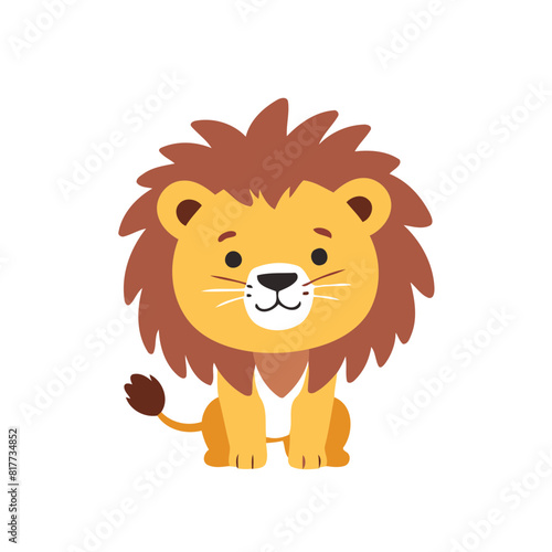 Cute Lion for children s bedtime stories vector illustration