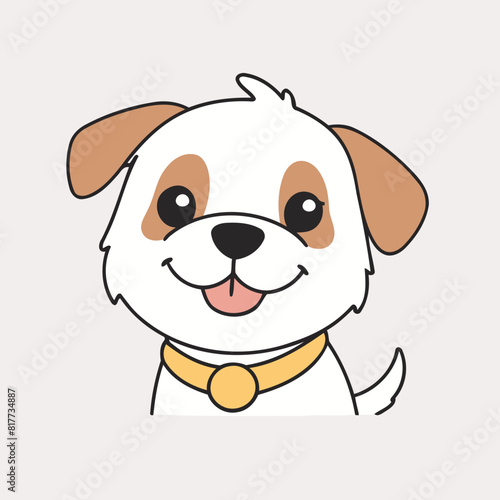 Cute Dog for toddlers vector illustration