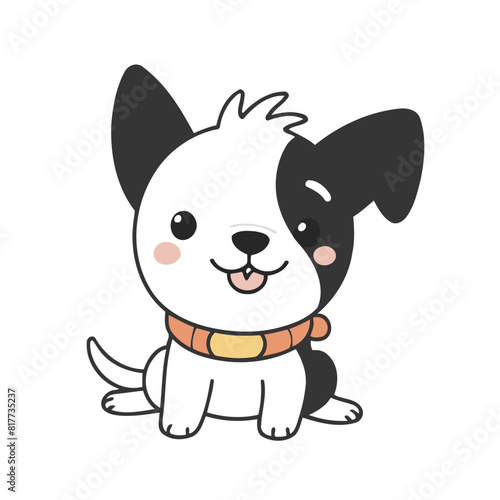 Cute Dog vector illustration for preschoolers  learning moments