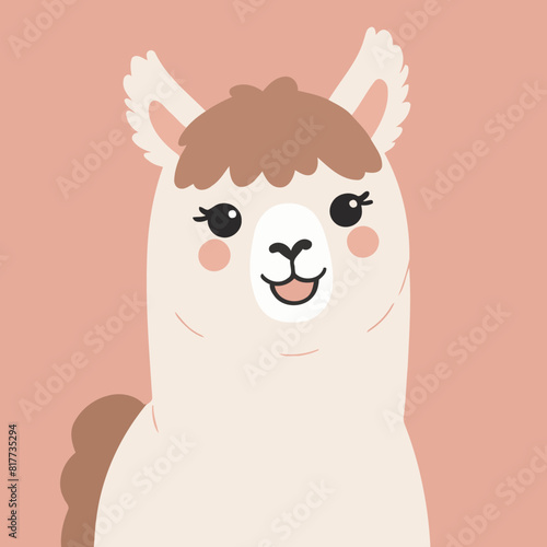 Cute Alpaca vector illustration for little ones' bedtime routines
