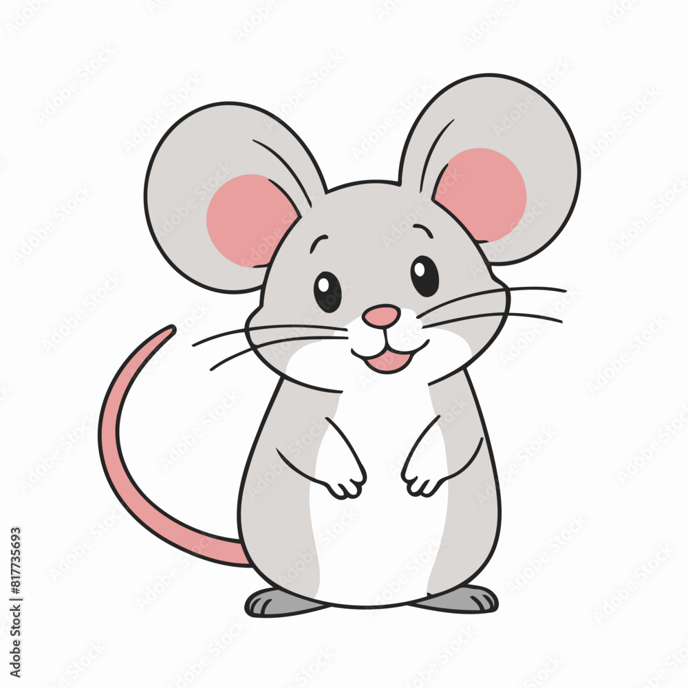 Cute Mouse for toddlers vector illustration Cute Mouse for toddlers vector illustration