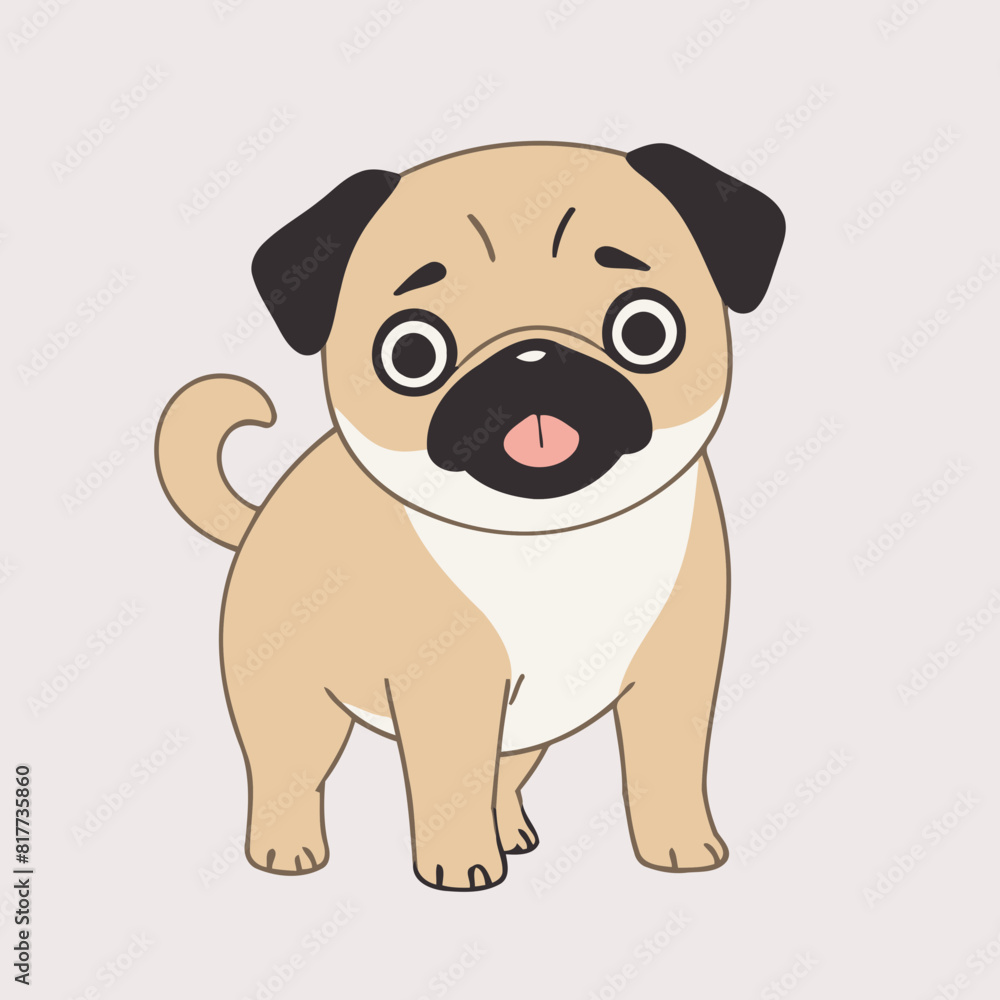 Cute vector illustration of a Dog for children book Cute vector illustration of a Dog for children book