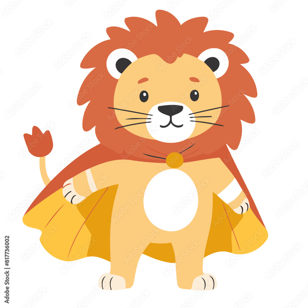Cute Lion for toddlers' playful adventures vector illustration Cute Lion for toddlers' playful adventures vector illustration