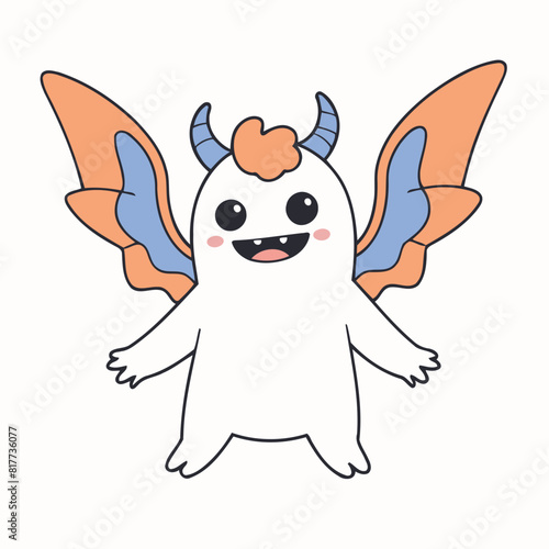 Vector illustration of a playful Monster for preschoolers' storytime