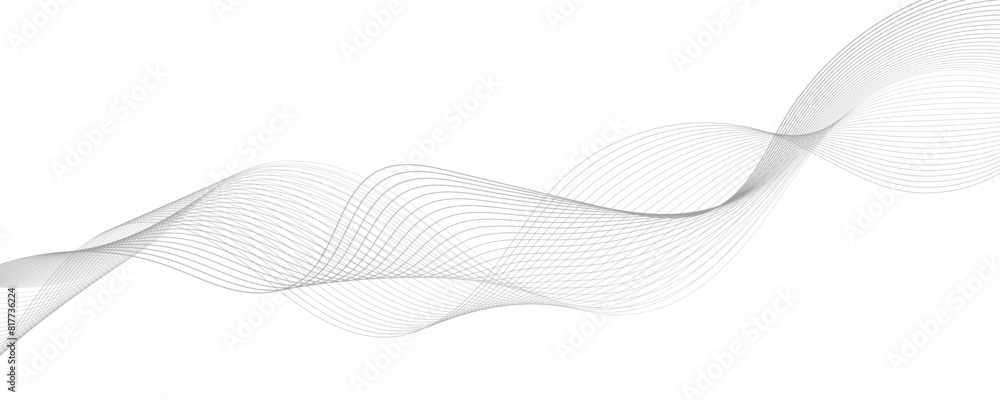 Fototapeta premium Abstract vector background with wavy lines