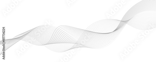 Abstract vector background with wavy lines