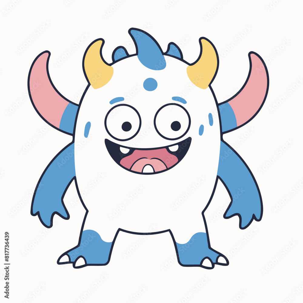Cute Monster for children's bedtime stories vector illustration Cute Monster for children's bedtime stories vector illustration