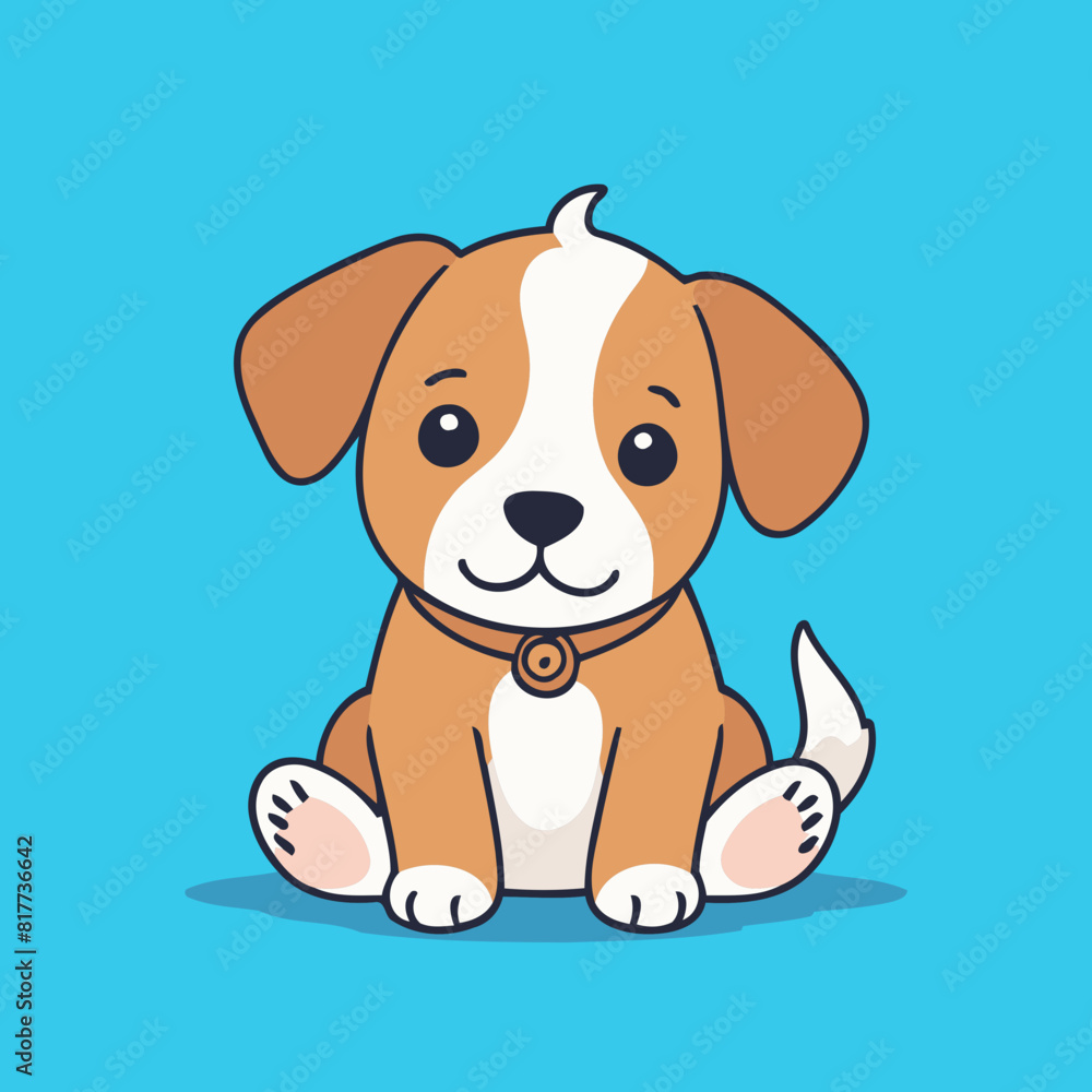 Vector illustration of an enchanting Puppy for kids' storytelling Vector illustration of an enchanting Puppy for kids' storytelling