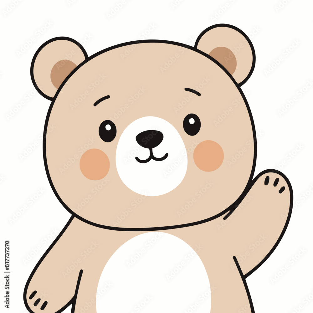 Vector illustration of a playful Bear for preschoolers' storytime Vector illustration of a playful Bear for preschoolers' storytime