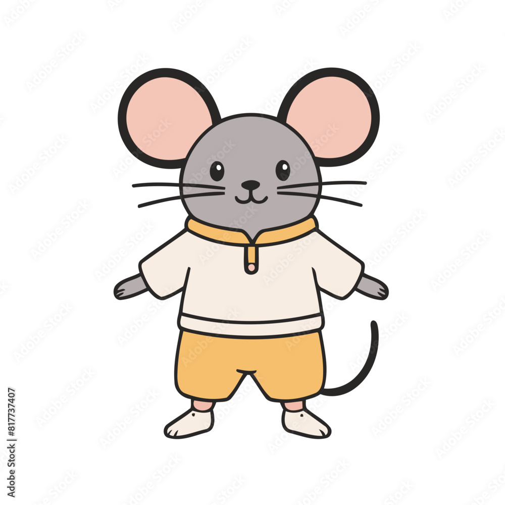 Vector illustration of a playful Mouse for preschoolers' storytime Vector illustration of a playful Mouse for preschoolers' storytime