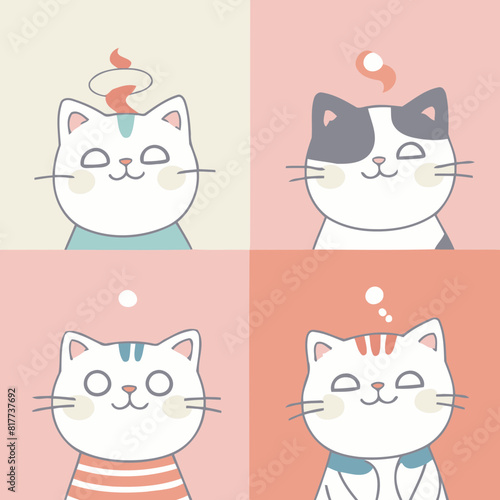 Cute Cat vector illustration for little ones' bedtime routines