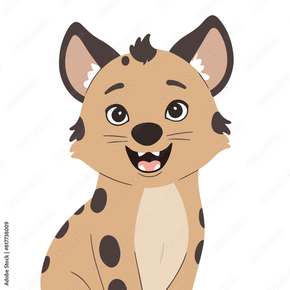 Cute Hyena for children's literature vector illustration Cute Hyena for children's literature vector illustration