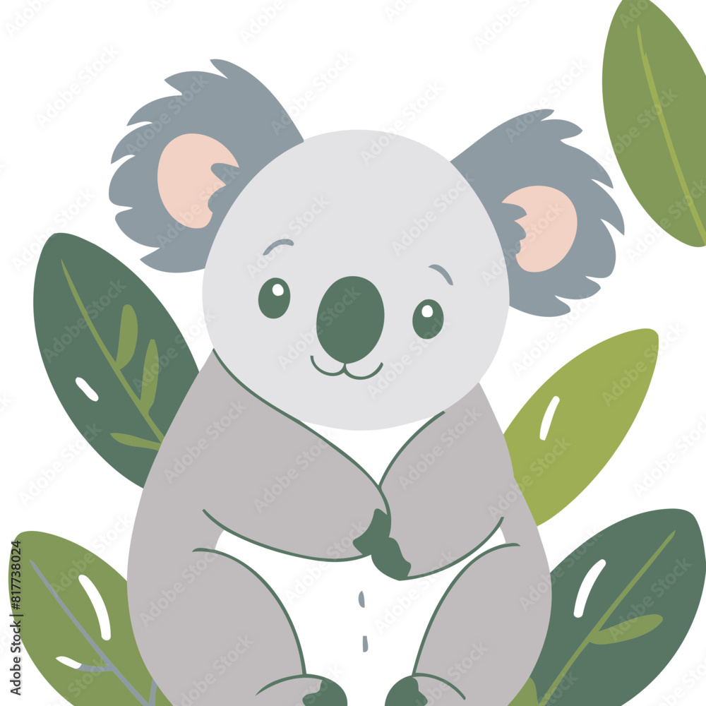 Vector illustration of a cute Koala for children book Vector illustration of a cute Koala for children book
