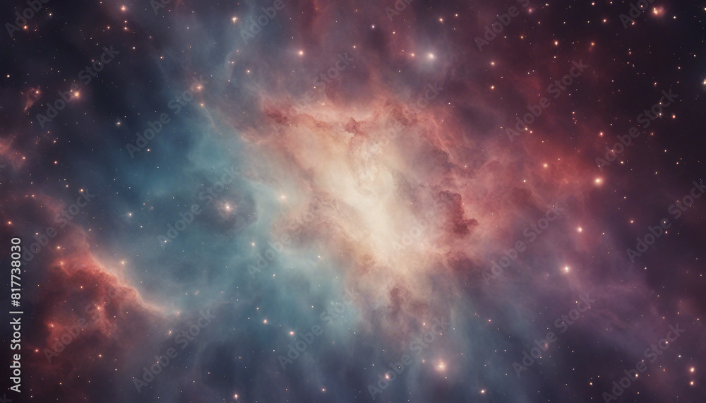 Fototapeta premium Nebula in deep space with stars 
