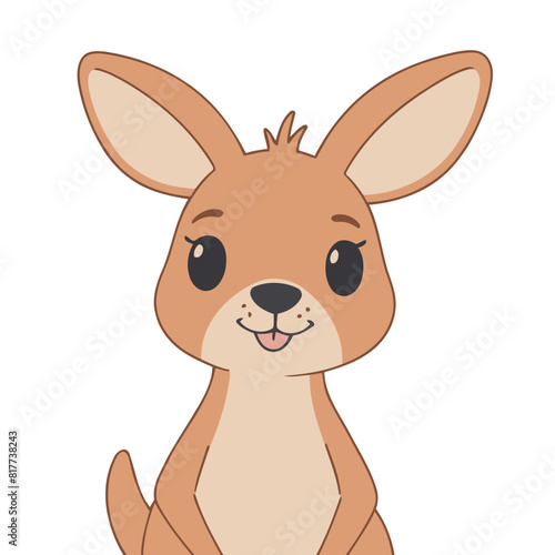 Vector illustration of a playful Kangaroo for preschoolers' storytime