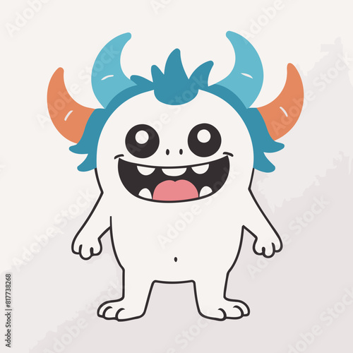 Vector illustration of a sweet Monster for youngsters' imaginative journeys
